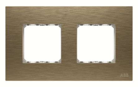 ABB Gold 2 Gang Frame