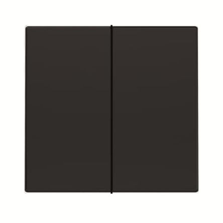 ABB Black, 1 Way Rocker, 2 Gang, 2CLA