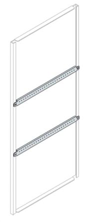 ABB IS2 Series Galvanised Steel Enclosure Profile, 40mm W, 40 mm H, 1 m L For Use With IS2 Enclosures For Automation