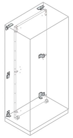 ABB IS2 Series Steel Backmount Kit for Use with IS2 Enclosures For Automation 50 mm x 120 mm x 120mm