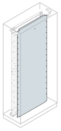 ABB Galvanised Steel Mounting Plate Automation and Control Enclosure (System Pro E Control) - IS2, 600mm W, 1.8 m L for