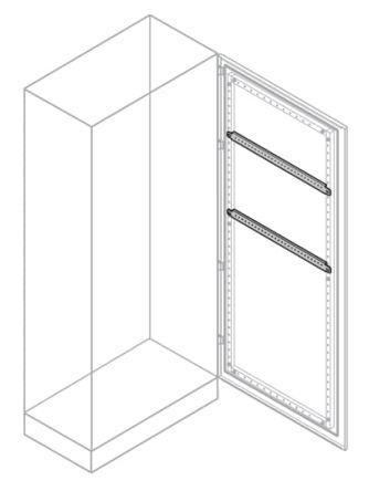 ABB IS2 Series Galvanised Steel Enclosure Profile, 35mm W, 35 mm H, 1 m L For Use With IS2 Enclosures