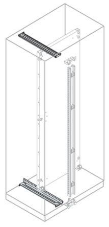ABB IS2 Series Galvanised Steel Guide Rail, 195mm W, 195 mm H, 400 mm L For Use With IS2 Enclosures