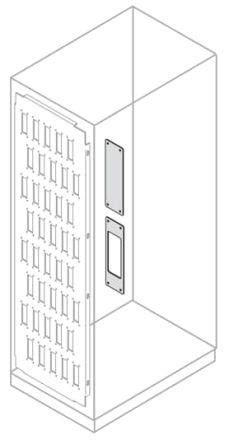ABB Galvanised Steel Connector Reducing Plate Other Sub-Function 3 IS2 Enclosure for Automation, 50mm W, 145 mm L for