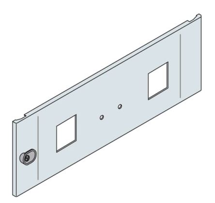ABB IS2 Series RAL 7035 Light Grey Steel, 175 mm H, 578.4mm W, 12.7 mm L, for Use with IS2 Enclosures For Automation
