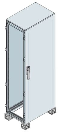 ABB IS2 Series Sheet Steel Metal 1-Door Floor Standing Enclosure, Opaque Door, IP65 600 mm, 1000 mm 2000 mm