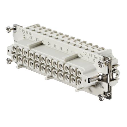 Weidmüller Contact Insert, 16A, HE Series Female, 24 Contacts