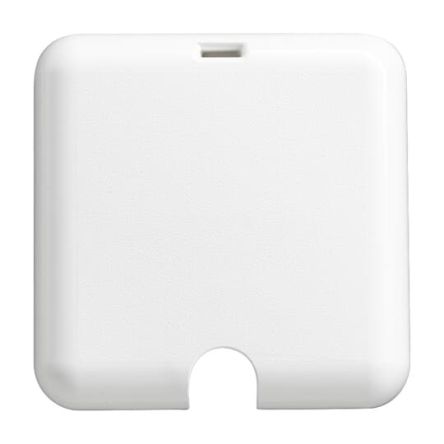 ABB White 1 Gang Plastic Outlet Plate