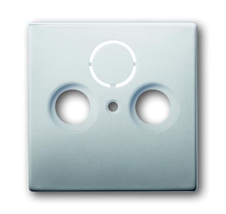 ABB Grey 2 Gang Cover Plate Stainless Steel Plug Cover Plate