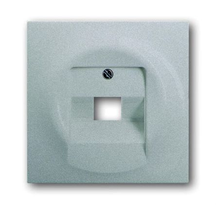 ABB Silver 1 Gang Cover Plate Plastic RJ45 Cover Plate