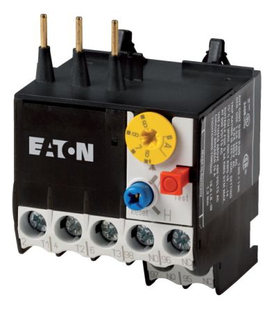 Eaton, ZE Overload Relays Overload Relay 1 NO/1 NC, 0.1A, 0.16 A Contact Rating, 690V 1 NO/1 NC