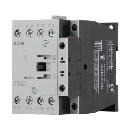 Eaton DILMP Contactor, 230V ac, 240 V ac Coil, 4-Pole, 32 A, 11 kW, 1 NC