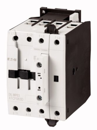 Eaton DILM Contactor, 240V Coil, 4-Pole, 80 A, 30 kW 190V, 240 V