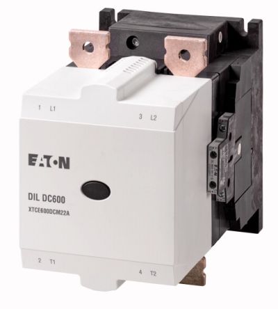 Eaton DILM Contactor, 250V Coil, 600 A 110V dc, 350 V dc, 1kV