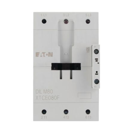 Eaton DILM Contactor, 220V ac/dc, 230 V ac/dc Coil, 3-Pole, 37 kW 110V dc, 130 V dc, 400V