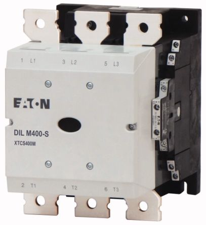 Eaton DILM Contactor, 220V ac, 240 V ac Coil, 3-Pole, 212 kW, 2 NO/2 NC, 400V