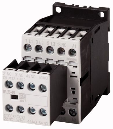 Eaton DILM Contactor, 24V Coil, 3-Pole, 3.5 kW, 400V