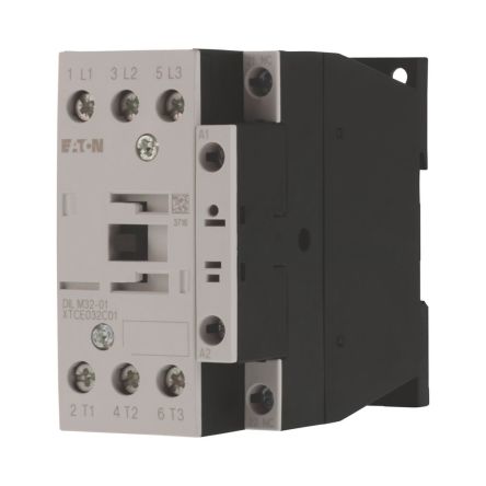 Eaton DILM Contactor, 24V Coil, 3-Pole, 32 A, 15 kW, 1 NC, 400V