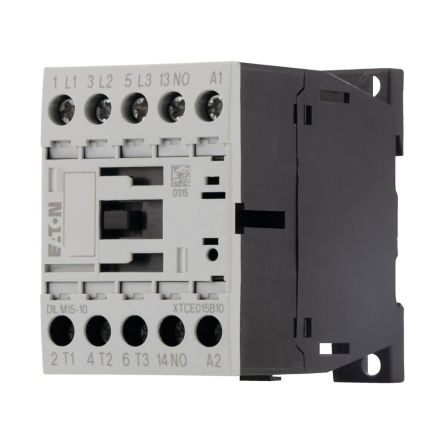 Eaton DILM Contactor, 24V Coil, 3-Pole, 15.5 A, 7.5 kW, 1 NO, 400V