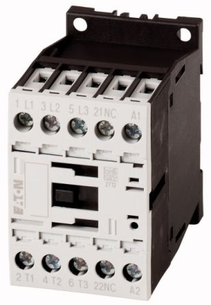 Eaton DILM Contactor, 220V ac/dc, 230 V ac/dc Coil, 3-Pole, 15.5 A, 11 kW, 1 NC, 400V