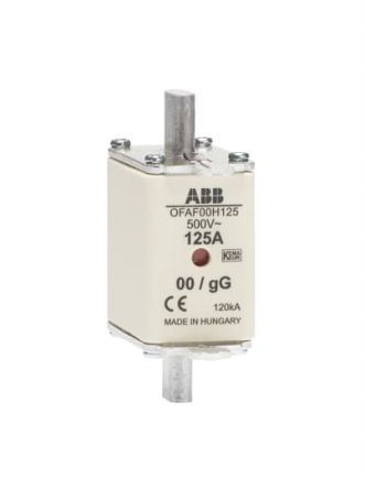 ABB 125A Tag Fuse 79 x 30 x 60 mm 500V