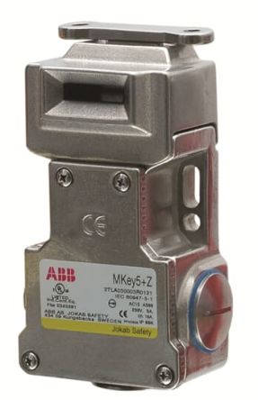 ABB MKey5+ Z Switch Safety Interlock Switch, Key Actuator Included, Stainless Steel, Interlock