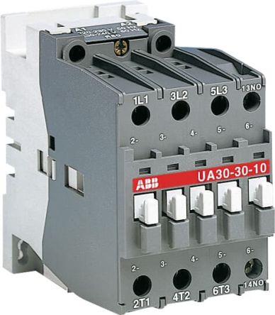 ABB 1SBL2 Contactor, 220V, 230 V Coil, 3-Pole, 30 A 220V, 230 V, 4 NO, 690V