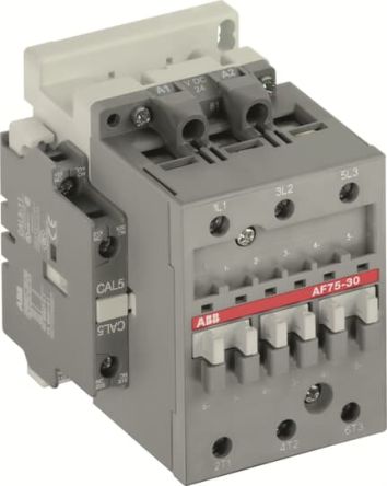 ABB 1SBL41 Contactor, 3-Pole, 6 A, 37 kW 130V, 48 V, 4 NO/1 NC, 690V