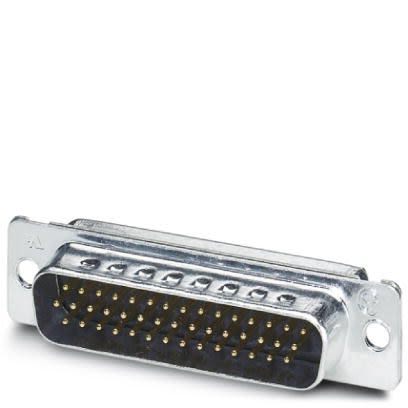 Phoenix Contact 44 Way Straight 1.98 mm Pitch Panel Mount D-Sub Connector, with 3 mm Mount Hole Male