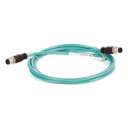 Allen Bradley 1585D, 300 mm Cat5e Ethernet Cable, Green Polyurethane Sheath, Braid, Foil