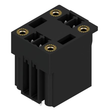 Weidmüller, SCD-THR Male PCB Header, 3.81 mm Pitch, 4 Way, 2 Row 90°
