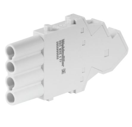 Weidmüller Heavy Duty Power Connector Module, 16A, ModuPlug Series Female, 4 Contacts