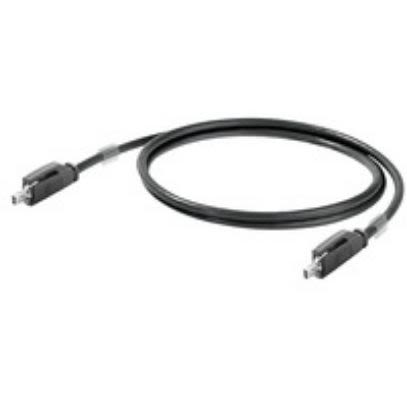 Weidmüller SPE, 1 m Ethernet Cable, Black Screened Polyvinyl Chloride Sheath