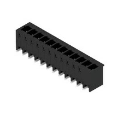 Weidmüller MHS 5/12 H T3 B T Series PCB Connector, 12-Contact, 5 mm Pitch, PCB, 1 Row