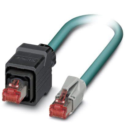 Phoenix Contact VS, 5 m Cat5 Ethernet Cable, Blue, Shielded 2 Screened Polyurethane Sheath