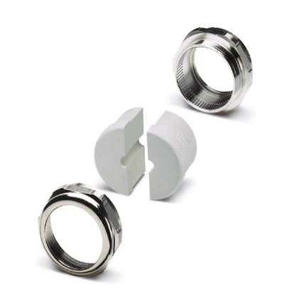 Phoenix Contact KV-M Series Silver Nickel Plated Brass Cable Gland, M50 Thread, 7.5 mm min., 8 mm max., IP65