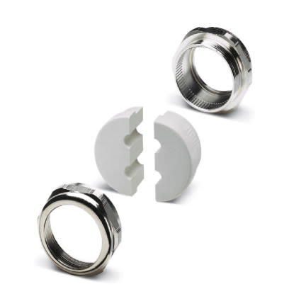 Phoenix Contact KV-M Series Silver Thermoplastic Elastomer Cable Gland, M50 Thread, 8.5 mm min., 9 mm max., IP65