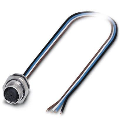 Phoenix Contact Female 4 way M12 to Sensor Actuator Cable, 500 mm