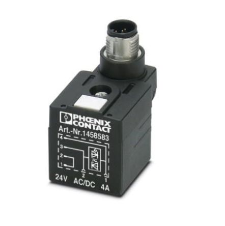 Phoenix Contact SAC-4P-MS/A-1L-Z D SCO 1458583 Series Solenoid Valve Connector, 1458583