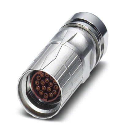 Phoenix Contact Circular Connector, 17 Contacts, Surface, M17 Connector, Socket, Female, IP67, ST Series