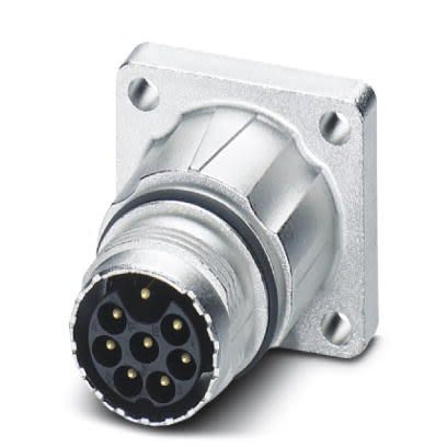 Phoenix Contact Circular Connector, 8 Contacts, Front, M17 Connector, Socket, Male, IP67, ST Series