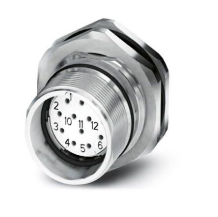 Phoenix Contact Circular Connector, 16 Contacts, Rear, M23 Connector, Socket, Female, IP67, CA Series