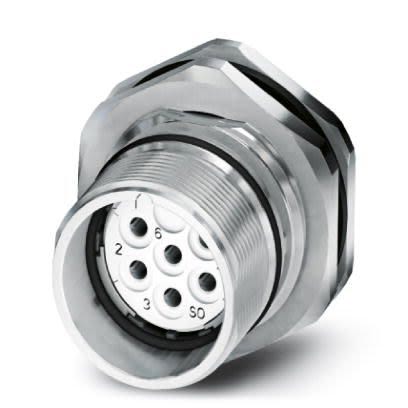 Phoenix Contact Circular Connector, 7 Contacts, Rear, M23 Connector, Socket, Female, IP67, CA Series