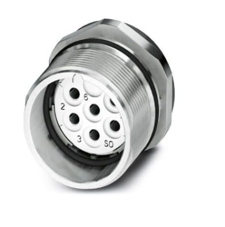 Phoenix Contact Circular Connector, 7 Contacts, Front, M23 Connector, Socket, Female, IP67, CA Series