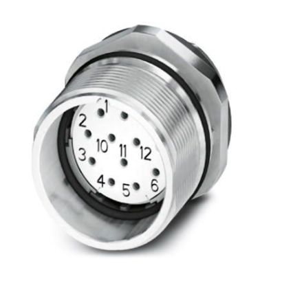 Phoenix Contact Circular Connector, 19 Contacts, Front, M23 Connector, Socket, Female, IP67, CA Series
