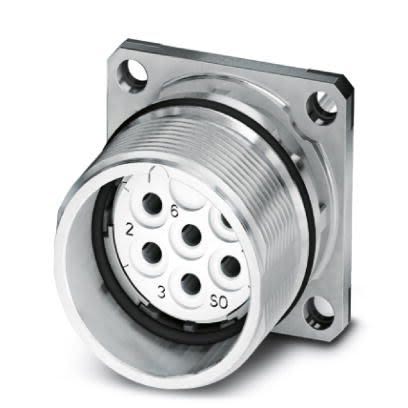 Phoenix Contact Circular Connector, 6 Contacts, Front, M23 Connector, Socket, Female, IP67, CA Series