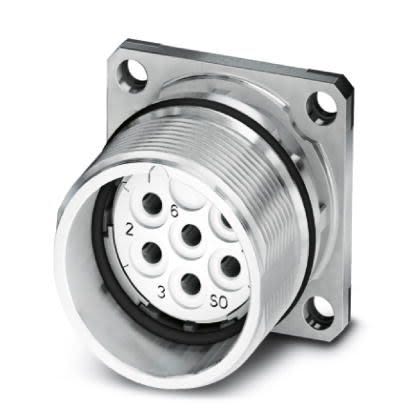 Phoenix Contact Circular Connector, 6 Contacts, Front, M23 Connector, Socket, Female, IP67, CA Series
