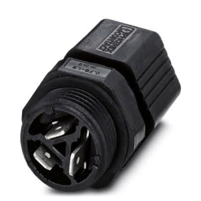Phoenix Contact Circular Connector, 3 Contacts, Front, M20 Connector, Plug, IP65, IP67