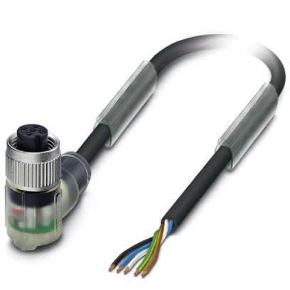Phoenix Contact Female 5 way M12 to Sensor Actuator Cable, 3 m