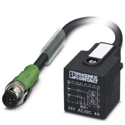 Phoenix Contact Male 5 way M12, Straight to DIN 43650 Form A Sensor Actuator Cable, 1.5 m